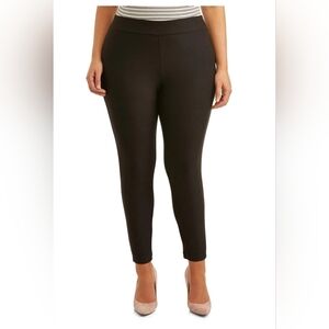 Terra & Sky Sueded Full Length Black Leggings 2X